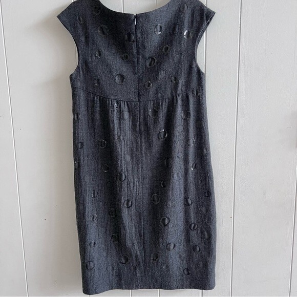 VINCE Scoop Neck Knee-Length Sequins Dress - Picture 3 of 12